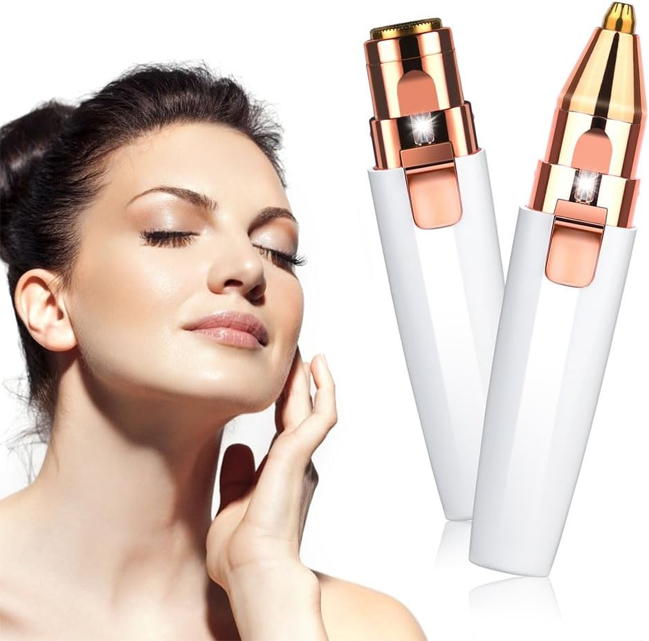 Depiladora de Vello Facial 2 en 1 Rasuradora