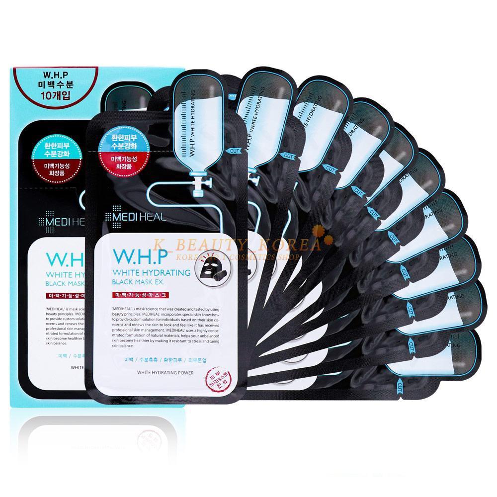 Mediheal - W.H.P White Hydrating Black Mask EX (25ml x 10 Unidades)