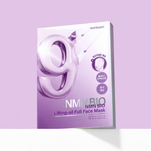 Numbuzin - No.9 NMN BIO Lifting-sil Full Face Mask (4 unidades)